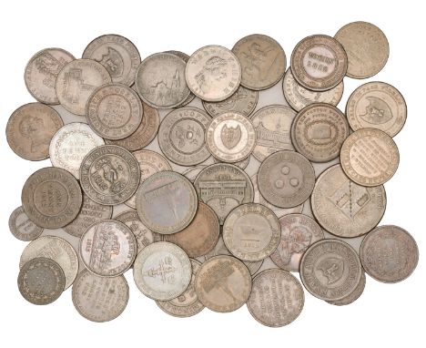 19th Century Tokens, WARWICKSHIRE, County, Penny, 1813, 17.75g/6h (W 1180); other 19th century copper tokens (48), viz. NOTTI