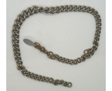 Albert tapered link watch chain. P&amp;P group 1 (£16 for the first item and £1.50 for subsequent items) 