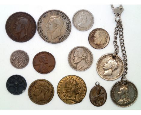 Mixed coins including some silver. P&amp;P group 1 (£16 for the first item and £1.50 for subsequent items) 