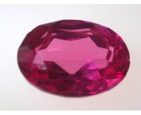 Loose gemstones: large single pink sapphire 16 x 12 mm 2.4g. P&amp;P group 1 (£16 for the first item and £1.50 for subsequent