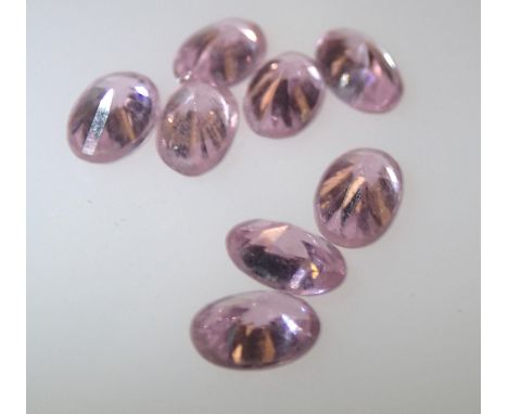 Loose gemstones: pink tourmaline 1.2g largest stone 6 x 4 mm. P&amp;P group 1 (£16 for the first item and £1.50 for subsequen