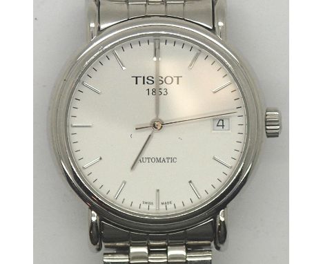 Gents Tissot 25 jewel automatic skeleton back wristwatch. P&amp;P group 1 (£16 for the first item and £1.50 for subsequent it