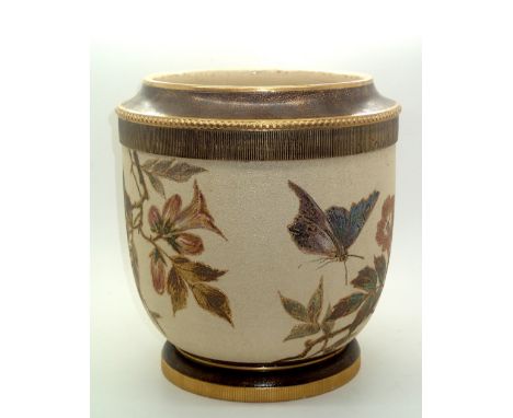 James Kent, Fenton floral decorated planter, H: 23 cm. P&P group 2 (£20 for the first item and £2.50 for subsequent items)Con