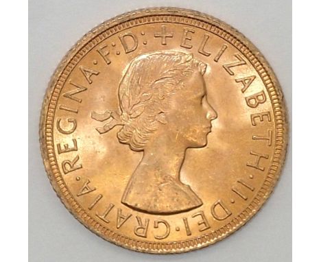Queen Elizabeth 1958 full sovereign (please see pictures for condition). P&amp;P group 1 (£16 for the first item and £1.50 fo