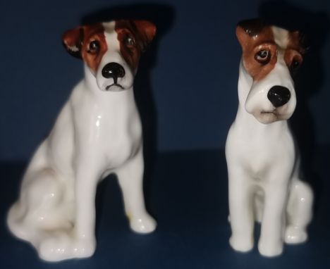 Two Royal Doulton Dogs to include:Fox Terrier - No. K8 in gloss - 2.5"Fox Hound - No. K7 in gloss - 2.5". P&P group 1 (£16 fo