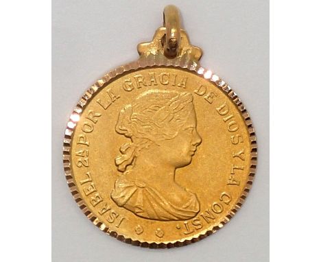 Undated gold medal with suspension loop 6.2g. P&amp;P group 1 (£16 for the first item and £1.50 for subsequent items) 