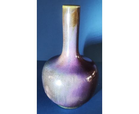 Pilkingtons Royal Lancastrian Purple Lustre Glaze Vase - marked 1911 - approximately H: 12 cm. P&P group 1 (£16 for the first