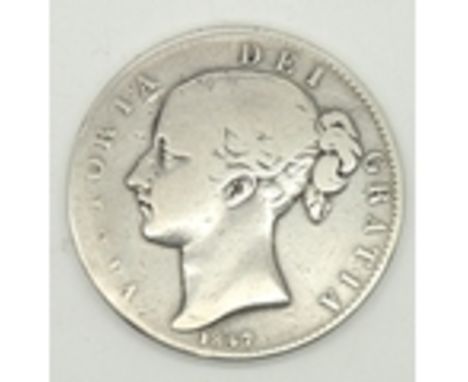 1847 crown, only third year circulated. P&amp;P group 1 (£16 for the first item and £1.50 for subsequent items) 