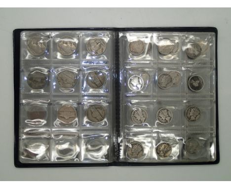 US coin album, dates between 1873 - 1960, containing many silver and rare examples. P&amp;P group 1 (£16 for the first item a