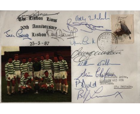 Multi signed Ronnie Simpton, Jim Craig, Billy Murdoch, Jim Clark, Jimmy Johnstone, Willie Wallace, Steve Chalmers, Bertie Aul