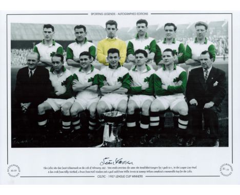 Sean Fallon Celtic 16x12 Signed Colourised, Autographed Editions, Limited Edition photo. Photo shows Celtic players who faced