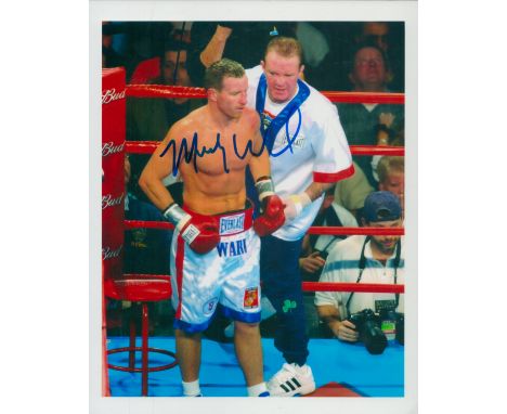 Micky Ward signed colour photo 10x8 Inch. Often known by his nickname, "Irish" Micky Ward, is an American former professional