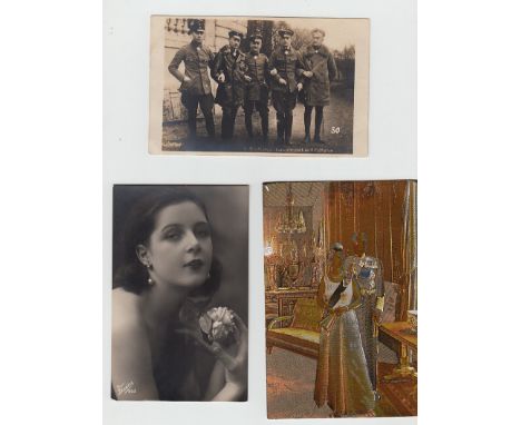 Postcards, a mixed collection of approx 300 cards including Suffragette comic (2), RP's showing Baron von Richthofen, Zeppeli