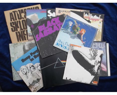 Vinyl Records, 13 albums & one box set inc. Led Zeppelin, Deep Purple, Pink Floyd, Budgie, Alex Harvey, The Who, Pink Fairies