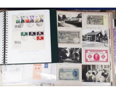 Stamps etc, album of Spanish used stamps, sets & part sets in two albums, 1950 to 1976, plus a few covers, two British WW2 mi