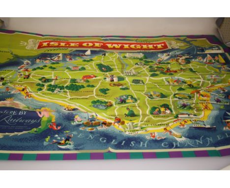 After Reginald Lander, a circa 1950s British Railways Southern Division promotional tourism poster 'Isle of Wight', printed b