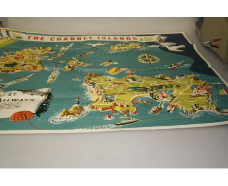 After Frederick Griffin, a circa 1950s/1960s British Railways Southern Division promotional tourism poster 'The Channel Islan