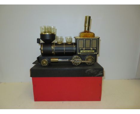 Retro train/ decanter with original box 