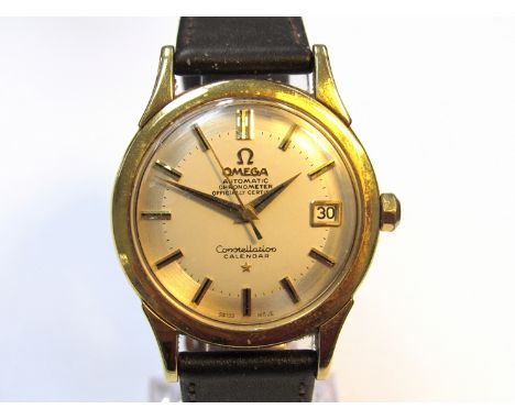 OMEGA: a Constellation Calendar Automatic Chronometer gent's self-winding 18ct gold cased wristwatch, Constellation Observato