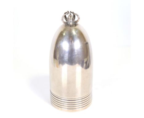 GEORG JENSEN - an early 20th century Danish stylised sterling silver sugar caster, designed by Oscar Gundlach Pederson, model