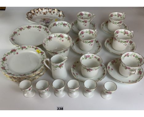 29 piece Jackson &amp; Gosling Grosvenor china tea service comprising 6 cups, 6 saucers, 6 side plates, 6 egg cups, 2 sandwic