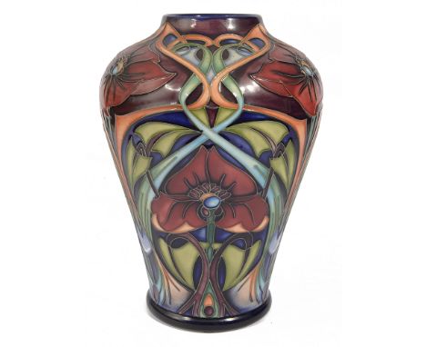 A Moorcroft for Liberty &amp; Co. 'Tudric Dream' vase, designed by Rachel Bishop, 2005of baluster form, painted tube lined de