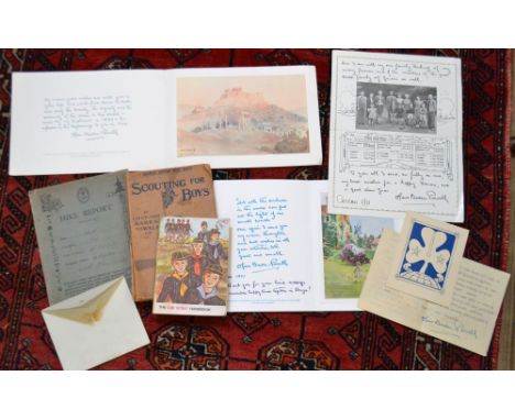 Items of Baden-Powell interest, includes a letter from Mrs Baden-Powell from The Norfolk Hotel, Nairobi dated March 8th, 1942