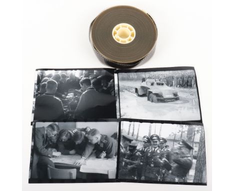 German Wartime Film "Eingraben im Gefecht" (Digging in for Defence), original large roll of film, 35 Agfa print of a part of 