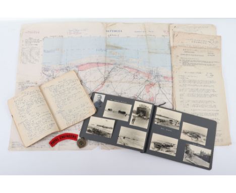 Highly Important and Extremely Comprehensive D-Day Archive of Ephemera and Photographs to Lieutenant Stephen C. Malenoir -Vic