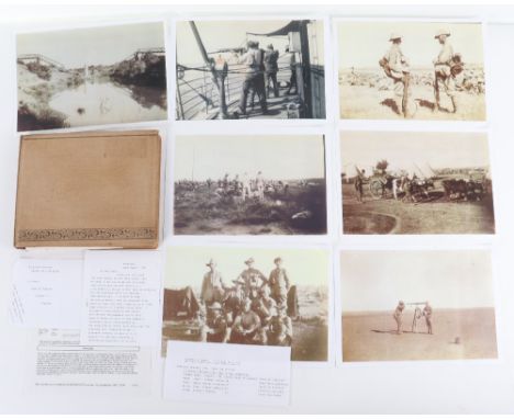 Interesting Boer War Photograph Album compiled by Sergeant F.C.Ager C.I.V (12 th Middlesex R.V.), excellent album with some 9