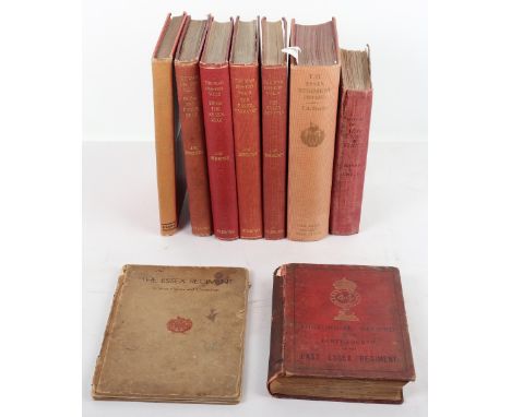 Essex Regimental Books, including Essex Units in the War, Burrows, Volume 1, Volume 2, Volume,3 and Volume 4, With the 1/5th 