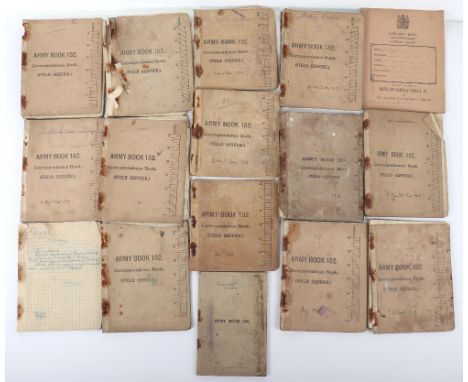 Rare Mortar Battery Notebooks (Army books 152 duplicated) (61st Trench Mortar Battery) for 1916/17, includes casualty details