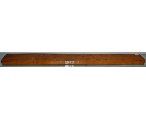 Sid Pollard of Bagby: An English Oak Mantel Shelf, of plain rectangular design, unmarked, 152.5cm by 16.5cm, 4cm deep  Made i
