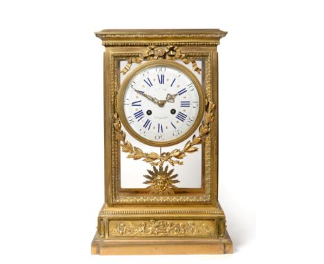 A Large Ormolu Four Glass Striking Mantel Clock, retailed by J.Mayer, Liverpool, circa 1870, case with four glazed panels, ap
