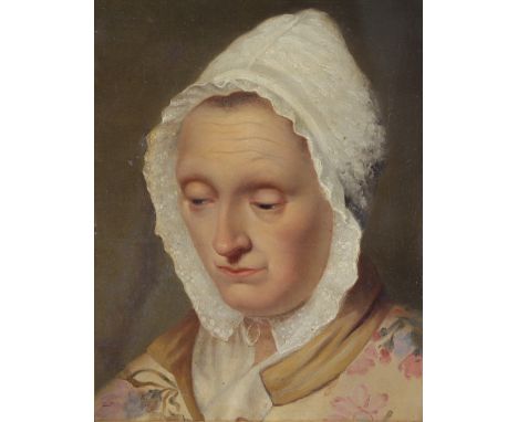 Jean Etienne LIOTARD (1702-1789) Att. oil "portrait of a woman". His art is characterized by his particular style of his time