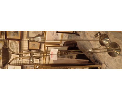 Madonna and child floor lamp with Antique brass finish and dimmer switches and one other lamp