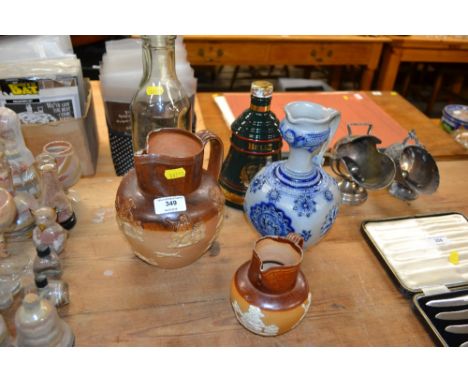 A Wade Scotch Whisky decanter; two Harvestware jugs etc. 