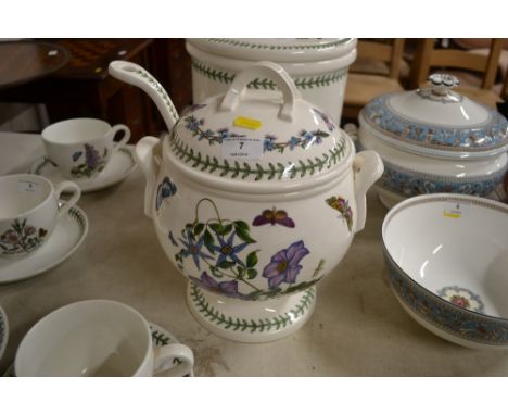 A Portmeirion "Botanic Garden" soup tureen and ladle