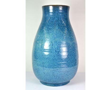 A large Poole pottery oriental style glazed vase. H40cm