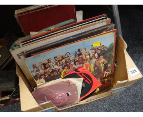 Selection of vintage LPs including The Beatles 'Sgt. Pepper's Lonely Hearts Club Band', Jose Felicino etc