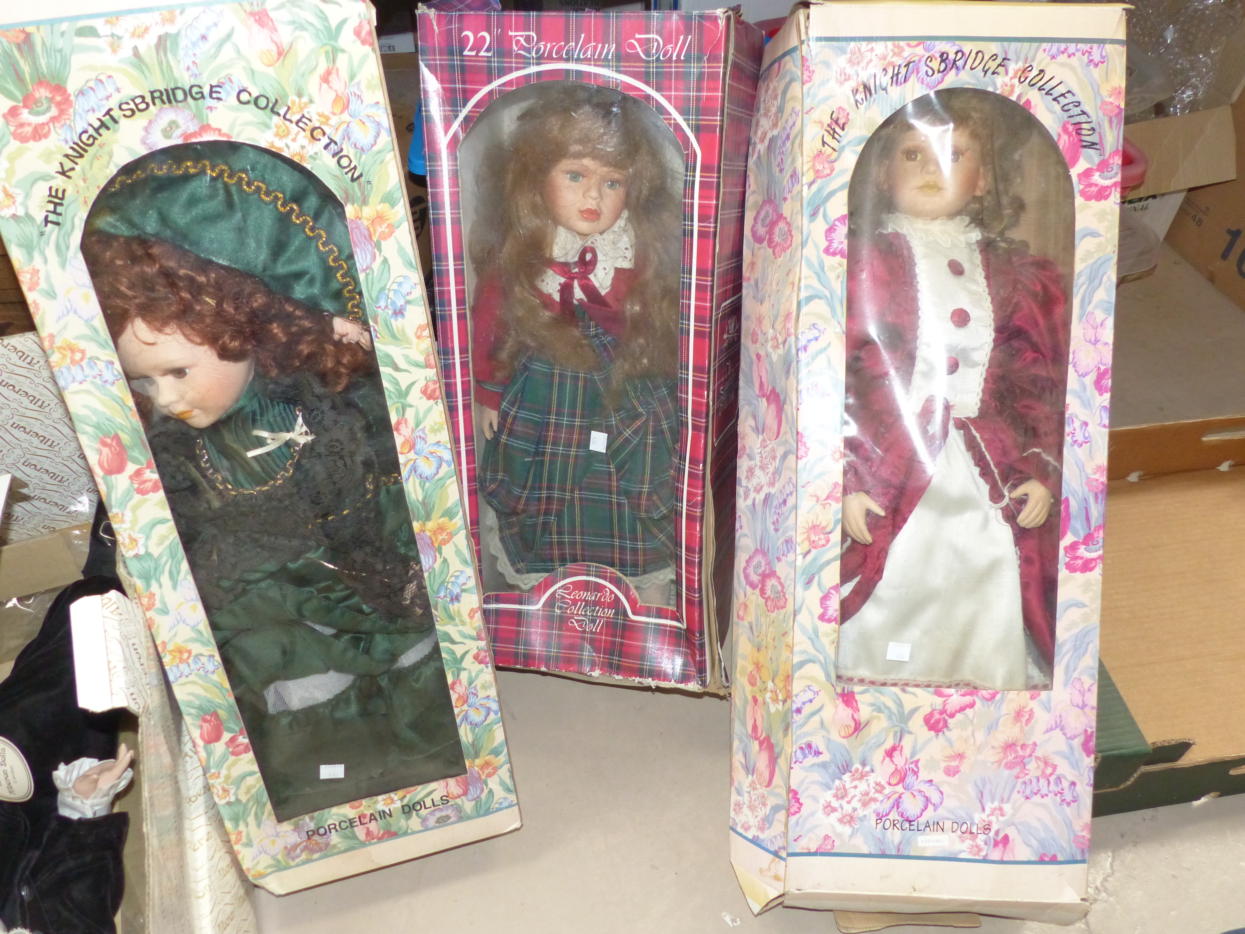 Three Alberon Signature dolls in original boxes; 3 Alberon Collectors