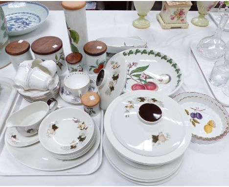 A Royal Doulton "Westwood" part dinner service, approx 22 pieces; a Royal Doulton "Coronation" part tea service; various Roya