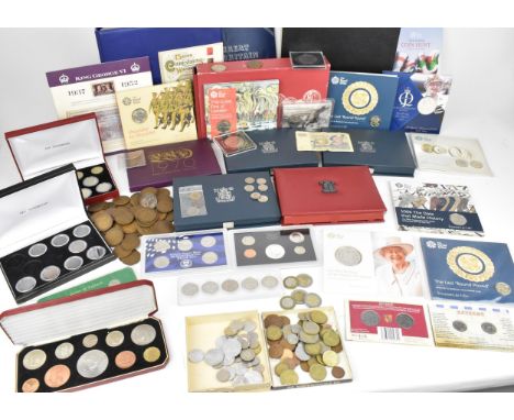 A quantity of miscellaneous commemorative and other coinage to include Royal mint coinage of Great Britain sets 1970, 1984, 1