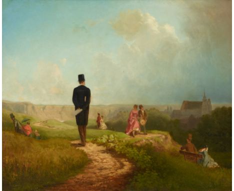 Carl Spitzweg, Der HagestolzÖl auf Holz. 38 x 46 cm.Bezeichnet verso in schwarzem Pinsel: In. 1311, darunter in roter Kreide: