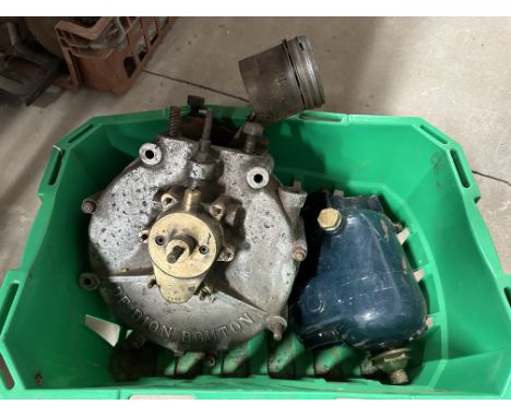 A De Dion Bouton single cylinder water cooled engine, believed circa 1905 6hp, the cylinder has two broken attachment points 