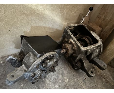 Two Lagonda ZE gearboxes,as fitted to supercharged 2-litre cars, one complete and by repute covered a few thousand miles sinc
