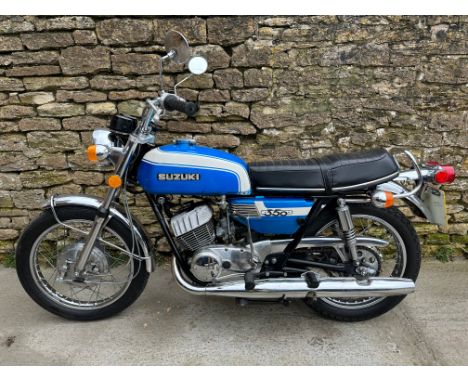 1972 Suzuki T350 RebelReg. no. TSX 965KFrame no. T350 - 33144Engine no. T350 - 33144Externally the Rebel T350 is exactly the 