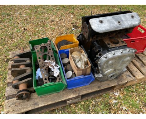 A 1938 Riley Big Four engine, stripped.
