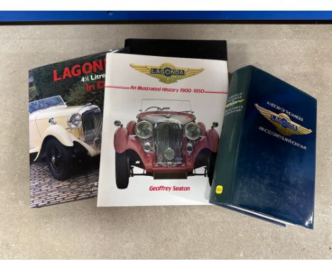 Lagonda - four volumes including well-known editions by Arnold Davey and Geoffrey Seaton.