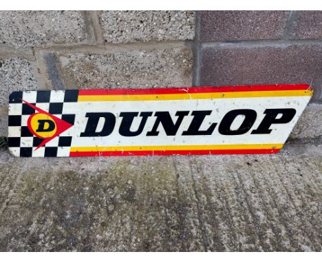 A Dunlop tin advertising sign, 44 x 11".